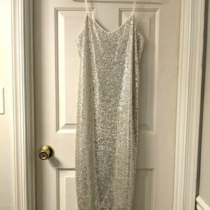 Nine West Sequin Slip Dress